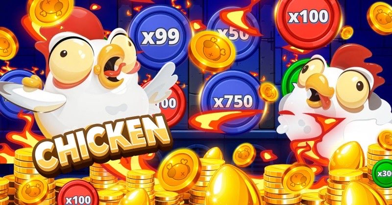 Arte promocional de Chicken Road para Kokobet Spain